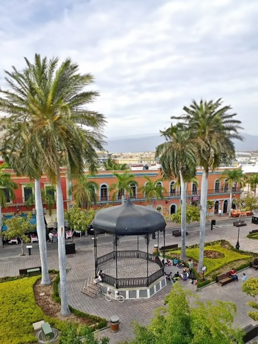 Kiosko de la plazuela Machado en el centro historico de Mazatlan